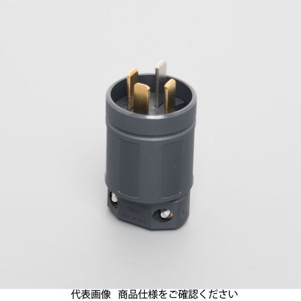 アメリカン電機 平刃形保護カバー付プラグ 9222NB 1セット(4個)（直送品）