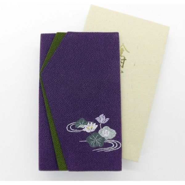 三陽商事 丹後ちりめん刺繍のぞき金封ふくさ単品 蓮 013233 1 三陽商事 丹後ちりめん刺繍のぞき金封ふくさ単品 蓮 013233 1