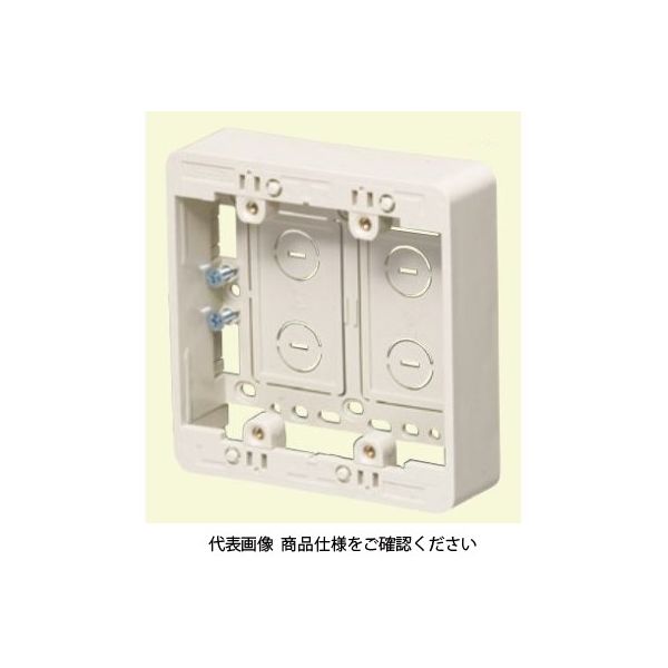 未来工業 浅形モール用スイッチボックス（Ｆタイプ） MSB-F2S 1セット(5個)（直送品）