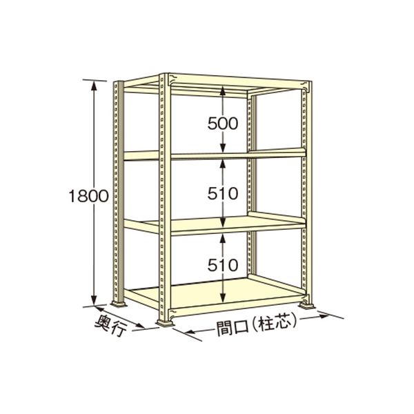 扶桑金属工業 【車上渡し】 中量ラック WE1812S04T（直送品）