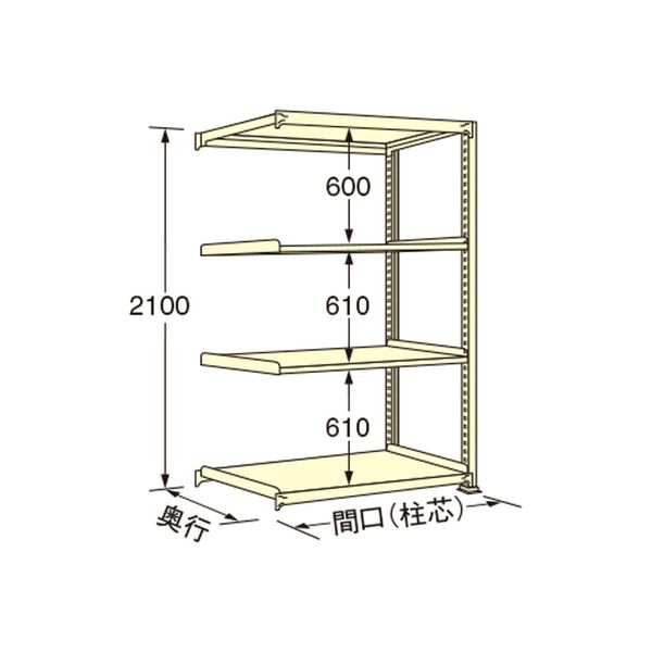 扶桑金属工業 【車上渡し】 中量ラック WE2109S04R（直送品）