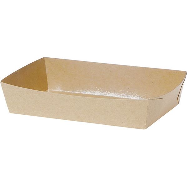 デリ容器 テーパートレー60×100×23Hクラフト 5142122 1包：2400枚（100×24） 伊藤景パック産業（直送品）
