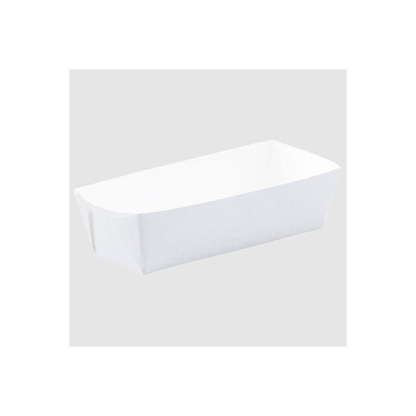 ベーキングトレー ミニパウンド75 白 5139640 1包：2000枚（100×20） 伊藤景パック産業（直送品）