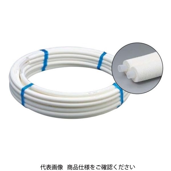 未来工業 ミラペックス・被覆エイト(架橋ポリエチレン管ペア) PEX-10PFJ10W 1巻(20m)（直送品） - アスクル