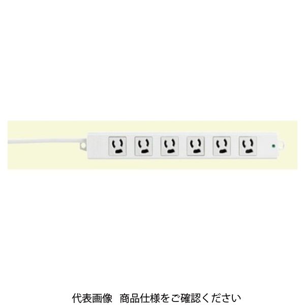 未来工業 OAタップ 抜け止め 6P ZT-6P3YL 1個（直送品） - アスクル