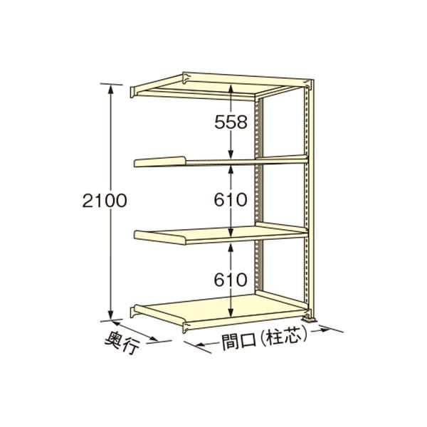 扶桑金属工業 中量ラック WG2112L04R（直送品） 28,159円