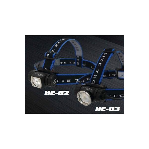 長輝LITETEC HDヘッドライト 電池式 HE-02（直送品）