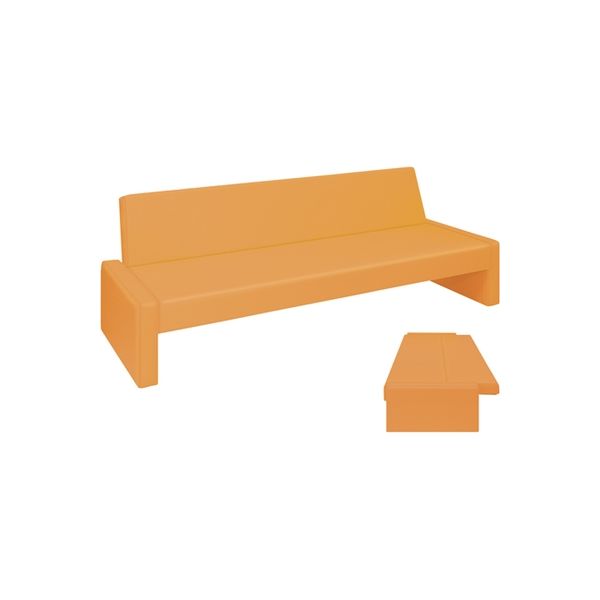 【軒先渡し】高田ベッド ベンチベッド スカイブルー 24-7318-0112 1台（直送品）