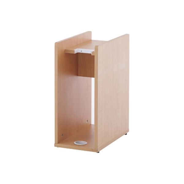 【軒先渡し】ニシキ工業 杖置き付き荷物置き ブラウン 24-7967-00 1台（直送品）