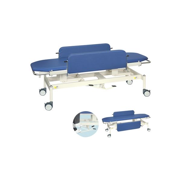 【軒先渡し】高田ベッド 油圧ストレッチャー100 ビニルレザーオレンジ 24-7164-0010 1台（直送品）