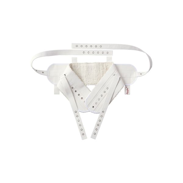 セグフィックス綿パッド付腹部用ベルト ホワイト 24-7107-01（直送品）