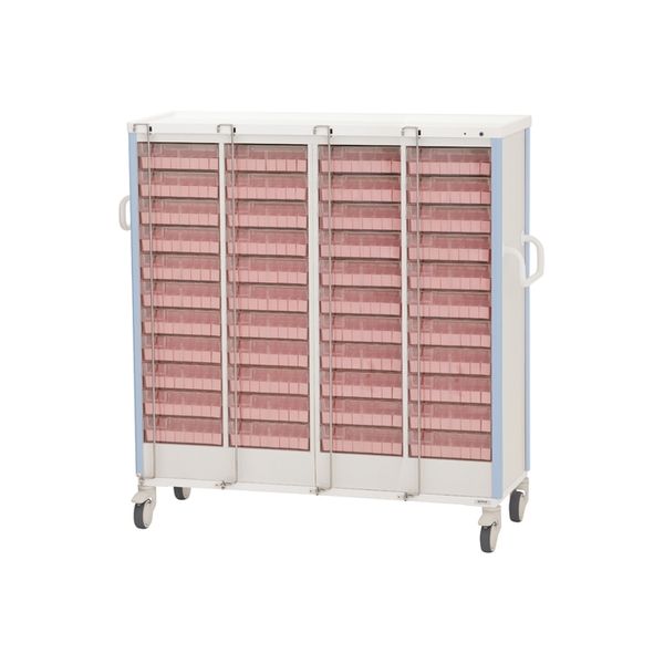 ケルン 与薬カート（1Week・44床用） ライトブルー 24-7865-0701（直送品）