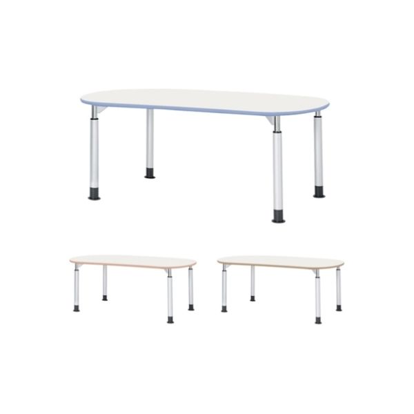 【軒先渡し】ニシキ工業 昇降式ナーステーブル ブルー 24-7218-0101 1台（直送品）