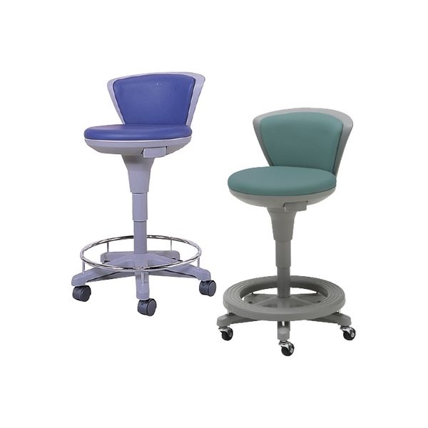 ナースチェア（着座ブレーキキャスター） チェリーピンク 21-6011-0008 松吉医科器械（直送品）