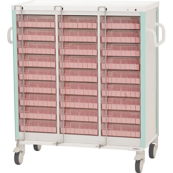 ケルン 与薬カート（1Week・27床用） ライトブルー 24-7865-0401（直送品）