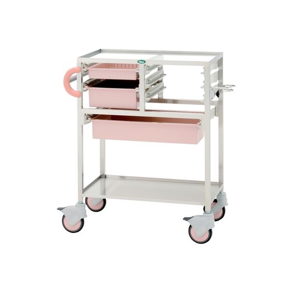 麻酔カート トレー：透明 24-8014-0003 サカセ化学工業（直送品）