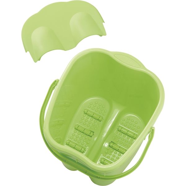 西村製作所 足湯バケツ(深型) グリーン 24-7909-00 1セット(5個)（直送品）