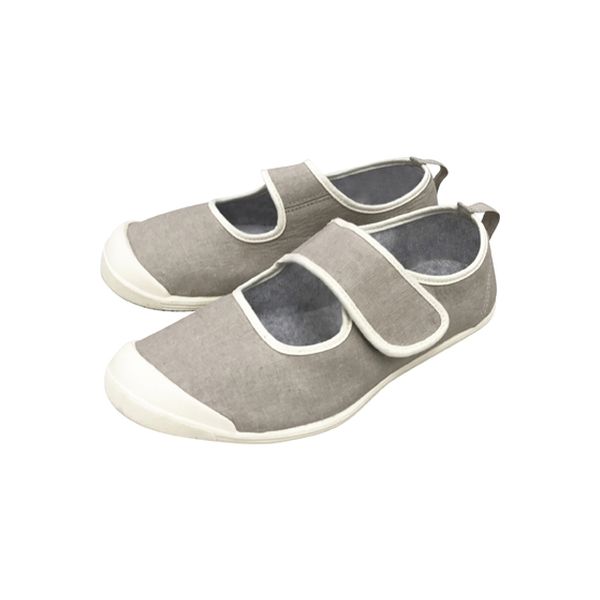 竹虎 入院サポートシューズ グレー 24-8013-0002 1セット（5足）（直送品）