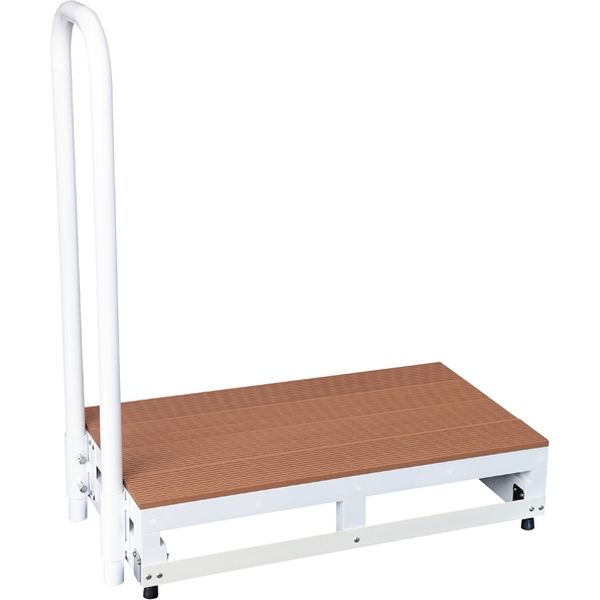 バリアフリー踏台（1段・手すり1本） 24-7721-00 松吉医科器械（直送品）