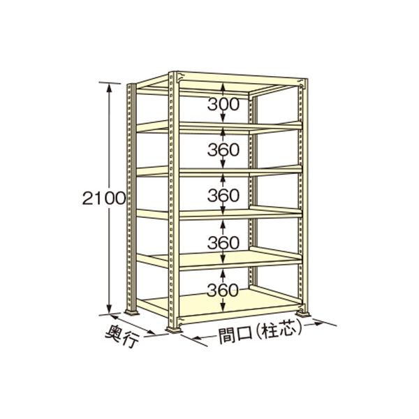 扶桑金属工業 【車上渡し】 中量ラック WL2109K06T 1台（直送品） 38,668円