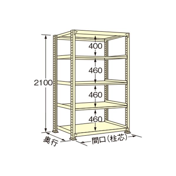扶桑金属工業 【車上渡し】 中量ラック WL2118L05T 1台（直送品）