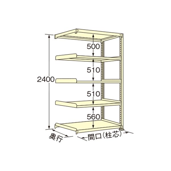 扶桑金属工業 【車上渡し】 中量ラック WL2415L05R 1台（直送品） 33,030円