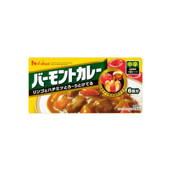 ハウス バーモントカレー 中辛 115g×10 2551537 1ケース（10入） ハウス食品（直送品）