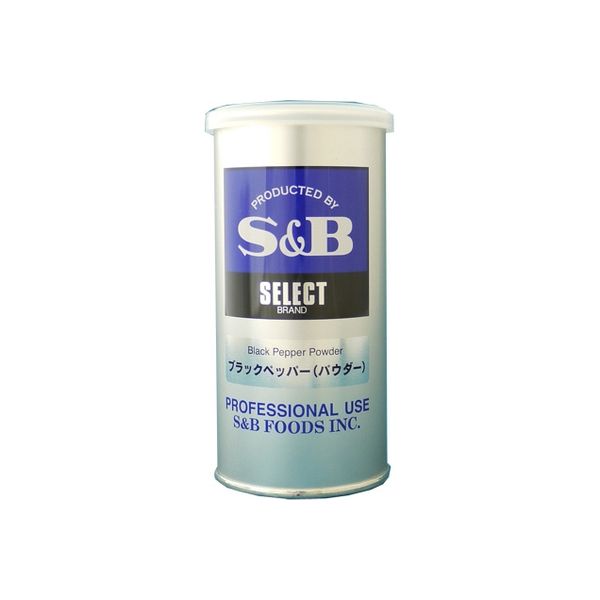 S&B セレクト ブラックペッパー S缶 100g×5 2607796 1ケース（5入） エスビー食品（直送品）