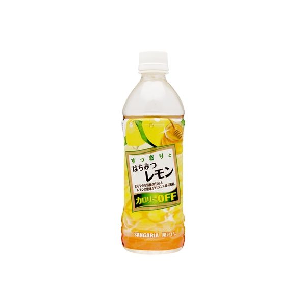 サンガリア すっきりはちみつレモン P 500ml x24 3822389 1セット(24個)（直送品） - アスクル