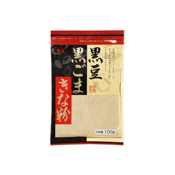 川光物産 玉三 黒豆黒ごまきな粉 100g×10 5232318 1ケース（10入）（直送品）