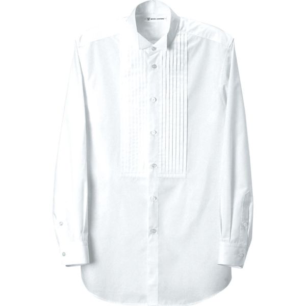 セブンユニフォーム ウイングシャツ・男・長袖 ホワイト S CH1544-0 2点（直送品）