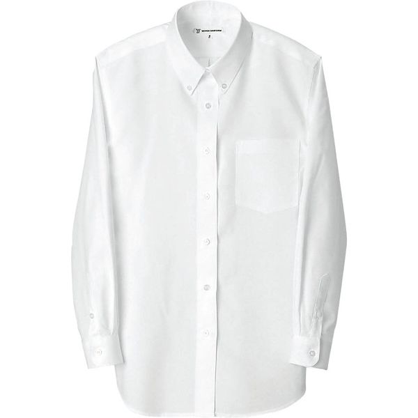 セブンユニフォーム BDシャツ・女・長袖 ホワイト 9号 CH1761-0 2点（直送品）