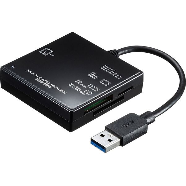 サンワサプライ USB3.1 マルチカードリーダー ADR-3ML39BK 1個（直送品）