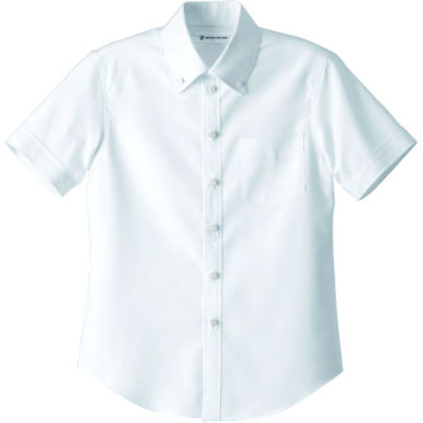 セブンユニフォーム BDシャツ・兼・半袖 ホワイト L CH4487-0 2点（直送品）