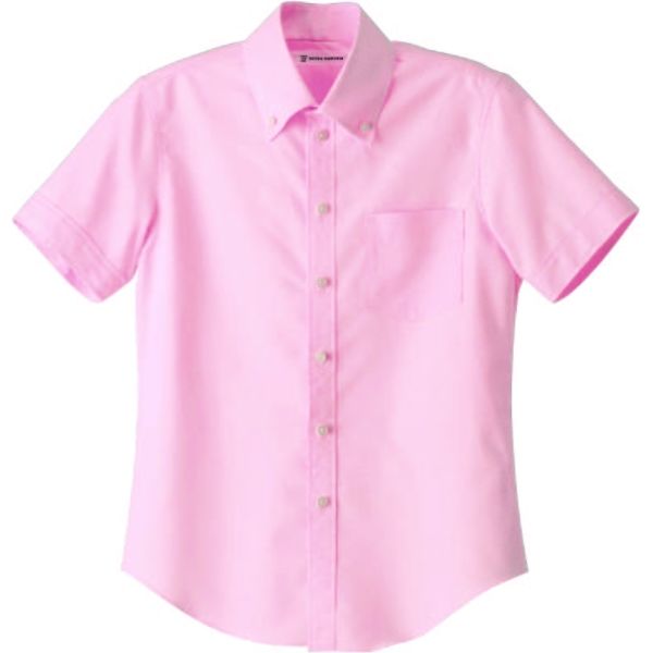 セブンユニフォーム BDシャツ・兼・半袖 ピンク L CH4487-2 2点（直送品）