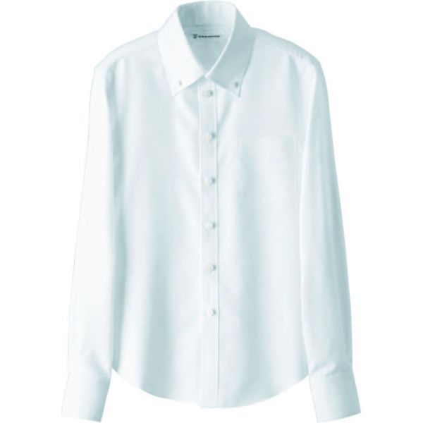 セブンユニフォーム BDシャツ・兼・長袖 ホワイト M CH4486-0 2点（直送品）
