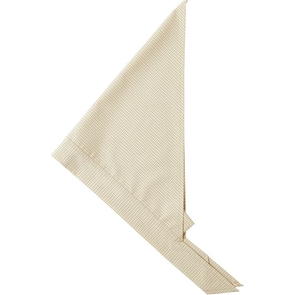 セブンユニフォーム ループ付三角巾 ホワイト×キャメル フリー JY4729-5 5点（直送品）