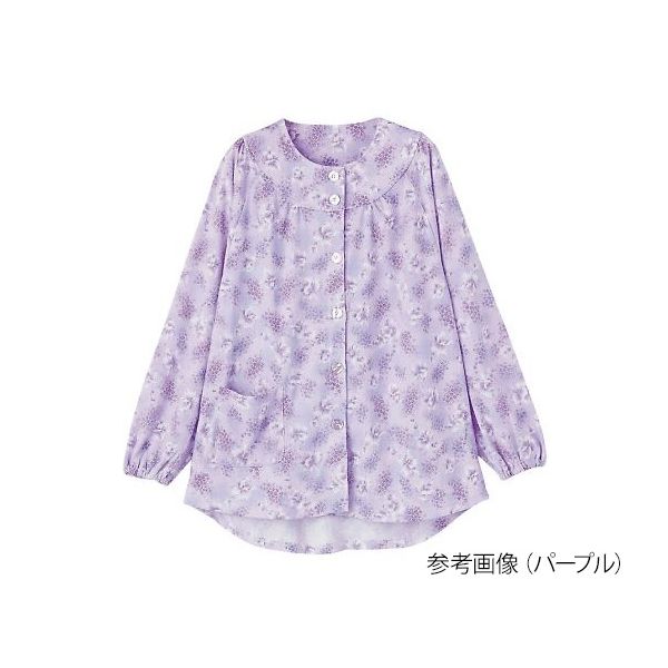 大西衣料 上下別売りパジャマ(婦人用) ワンタッチ上着 パープル S 7-6156-01 1枚（直送品）