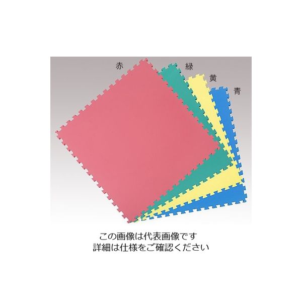 アズワン カラーユニットマット 緑4枚セット 8-7628-05 1組(4枚)（直送品）