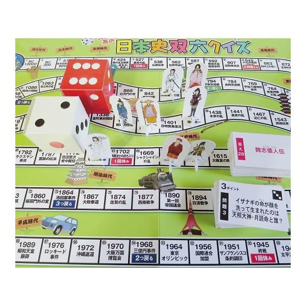 スマイルファクトリー 双六クイズ(日本史) SF021 1セット 7-5254-01（直送品）