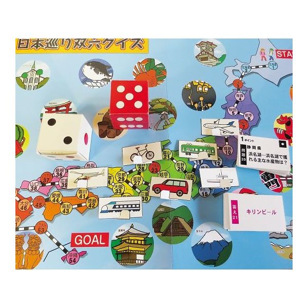 スマイルファクトリー 双六クイズ(日本巡り) SF030 1セット 7-5254-02（直送品）