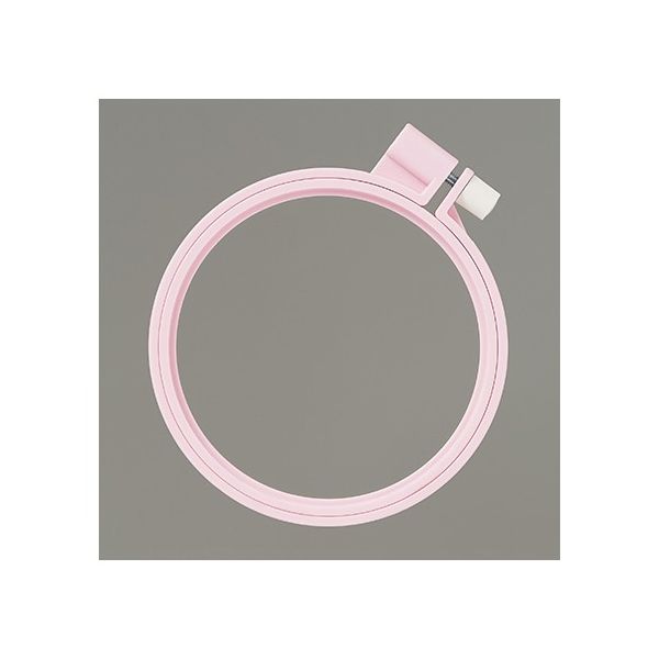 クロバー カラフル刺しゅう枠 ピンク (10cm) 57259 1個 62-4088-20（直送品）