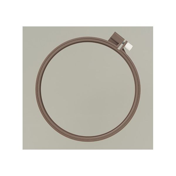 クロバー カラフル刺しゅう枠 ブラウン (15cm) 57264 1個 62-4088-25（直送品）