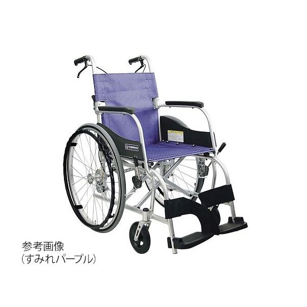 カワムラサイクル 軽量車いす ふわりすシリーズ アイスグリーン KF22-40SB No.105 1台 7-5491-03（直送品）