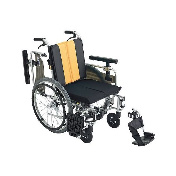 三貴ホールディングス 車椅子 とまっティ イエロー MBY-41RB 1台 7-5734-03（直送品）