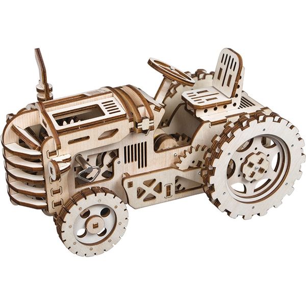 ROBOTIME 木製パズル トラクター TRACTOR 約238×118×140mm AJRTLK401 #000（直送品）