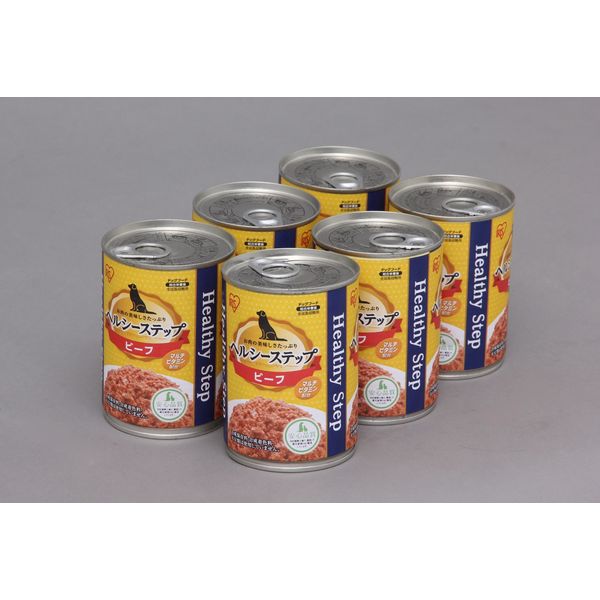 アイリスオーヤマ ヘルシーステップ ビーフ 6缶パック P-HLC-B×6 1パック（6缶）