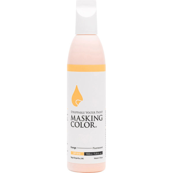 太洋塗料 MASKING COLOR マスキングカラー Lサイズ オレンジ（蛍光色） OP910L 1セット（2個入）（直送品）