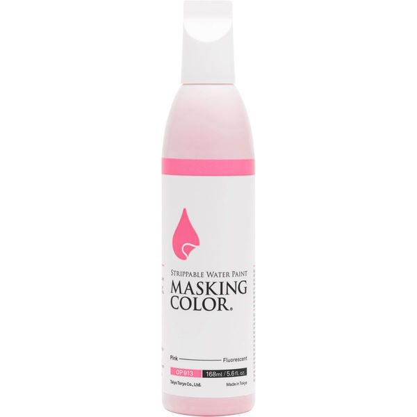 太洋塗料 MASKING COLOR マスキングカラー Lサイズ ピンク（蛍光色） OP913L 1セット（2個入）（直送品）