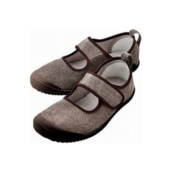 竹虎 入院サポートシューズ　ブラウン　25.0cm　09 091485 ウェルファンカタログ ウェルファンコード：920402（直送品）